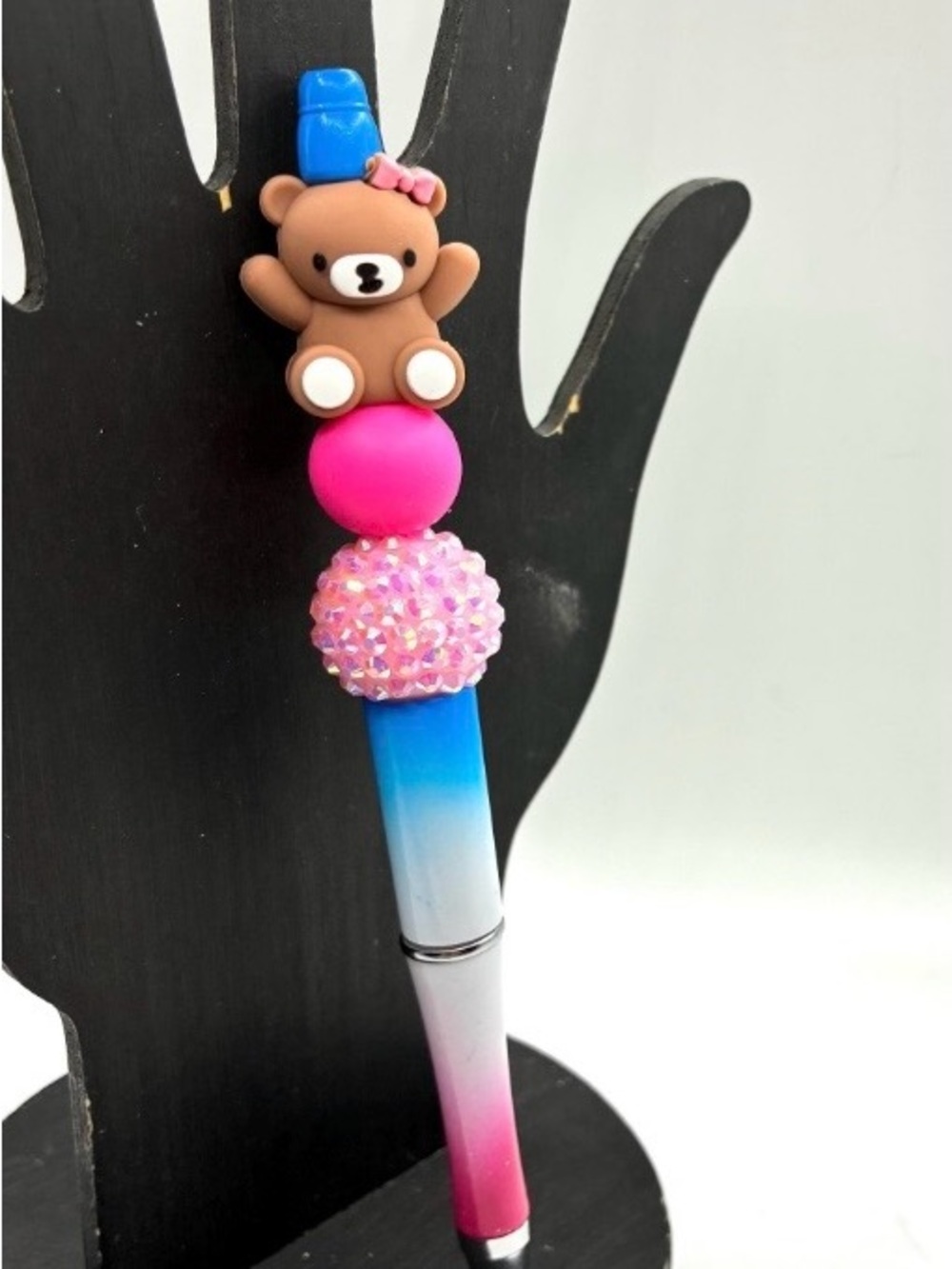 Cute Bear Pink & Blue Ballpoint Pen